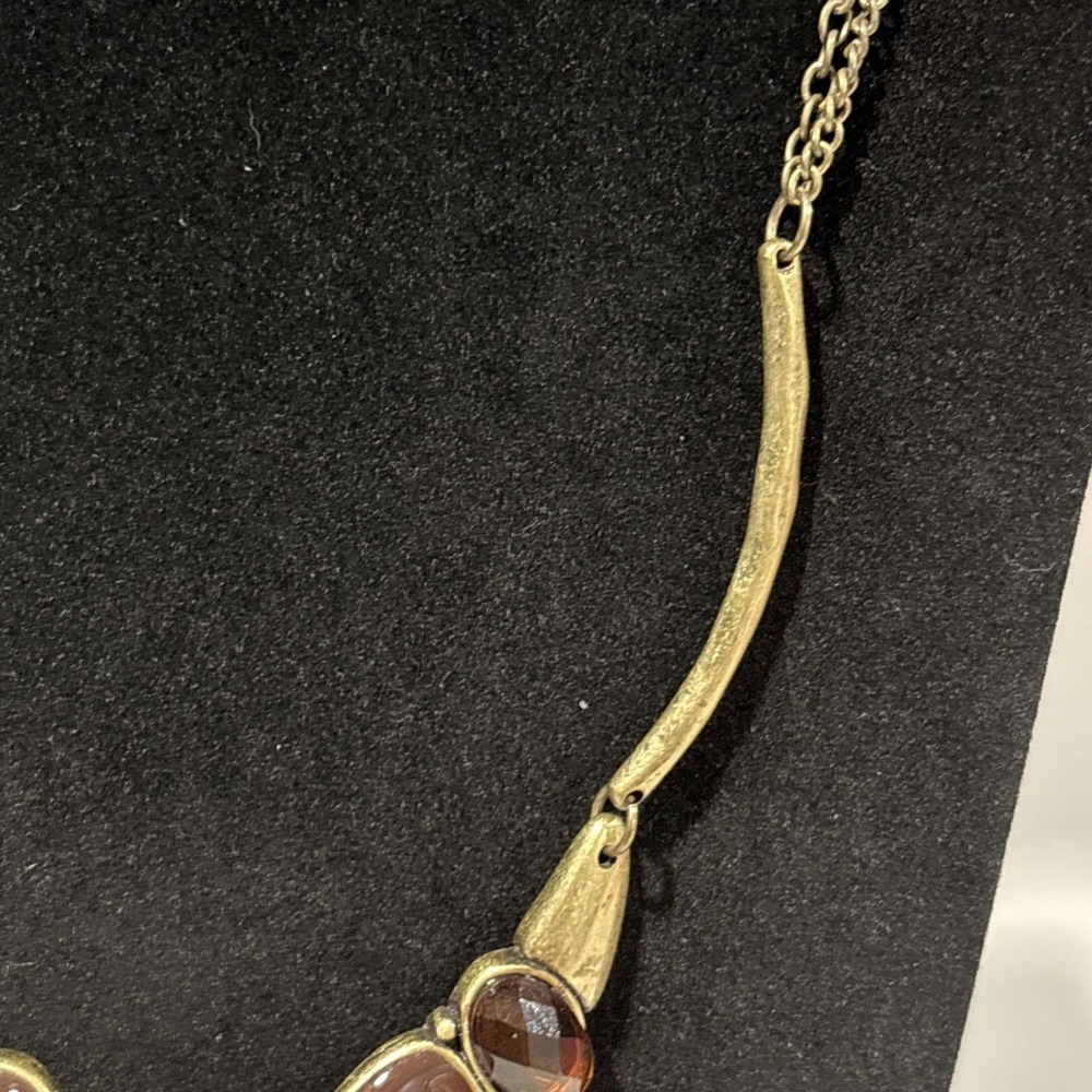 Lot Of 2 Unmarked Amber/Gold Necklaces - Picture 14 of 16